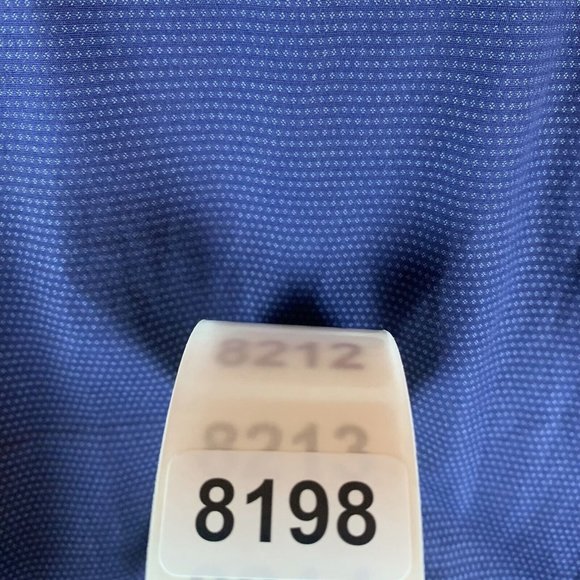 Ted Baker Shirt Men's 5 Purple Blue Cotton Stretch Collared Classic Button-Up - Picture 9 of 9